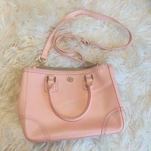 Tory Burch double zip Robinson double zip satchel